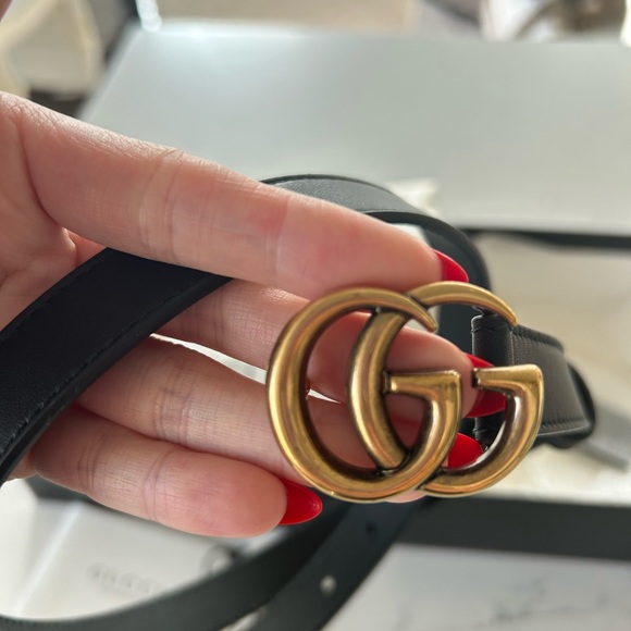 GG MARMONT THIN BELT GUCCI AUTHENTIC - Picture 4 of 7